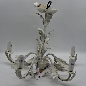Debenhams Paisley Flush Chandellier Cream Prezzo consigliato £140 Leggi Descrizione - Foto 1 di 10