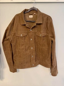 J. Crew Corduroy Trucker Jacket Coat Mens Size XL Western Brown - Picture 1 of 5