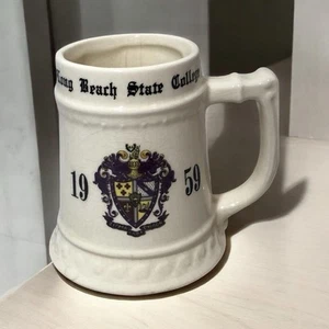 Balfour Long Beach State Class 1959 Beer Mug Ceramic Sigma Alpha Epsilon Crest - Picture 1 of 14