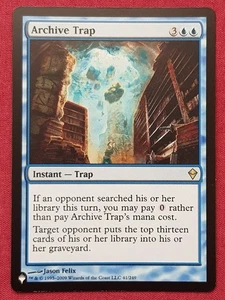 Magic The Gathering THE LIST ARCHIVE TRAP blue card MTG - Picture 1 of 2