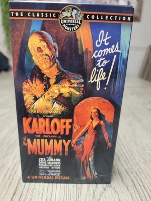 The Mummy (1932, VHS) BORIS KARLOFF - UNIVERSAL MONSTERS *BUY 2 GET 1 FREE* - Image 1 of 2
