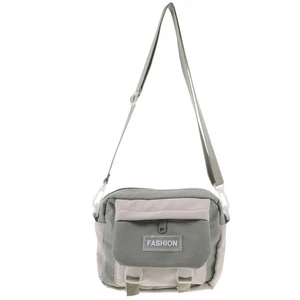 Bolso de hombro de lona multifunción de 1 pieza Bolso de almacenamiento Bolso de mensajero de moda - Imagen 1 de 12