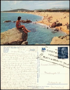 Postales Castell d’Aro COSTA BRAVA. Playa D'Aro 1982 - Picture 1 of 3