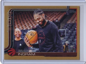 2025-26 Topps Basketball NBA Brandon Ingram #195 Gold Parallel /2025 Raptors - Bild 1 von 2