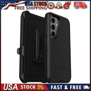 OtterBox Defender Series Case With Belt Clip for Samsung Galaxy S24 Black - Picture 1 of 14