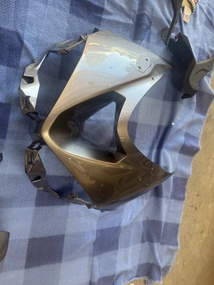 2024-2025 Kawasaki Ninja ZX6R OEM Front Headlight Nose Fairing, Gray, 55028-0842 - Image 1 of 4