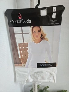 Cuddl Duds Langarm-Softwear mit Rundhalsausschnitt weiß Größe Small neu im Paket LESEN - Bild 1 von 5