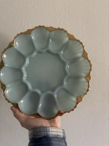 Delphite Egg Tray gold Border - Picture 1 of 2