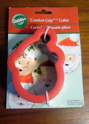 Cortador de galletas Wilton "Cara de Papá Noel" agarre cómodo ~ NUEVO raro retirado Foto 1 de 3
