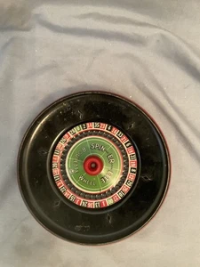 Vintage Louis Marx Spin-er-ette Blech Roulette Rad Glücksspiel Spielzeug  - Bild 1 von 4