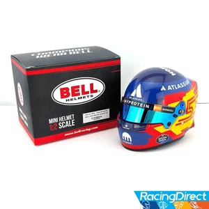 2025 Carlos Sainz Mini Helmet - 1:2 Scale - Bell F1 Mini Helmet - 4100420 - Picture 1 of 10