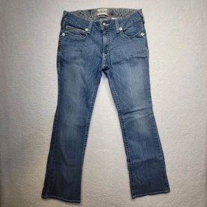Ariat Real Denim Women's Blue Bootcut Mid Rise Jeans Size 32R (32x32) - Picture 1 of 15