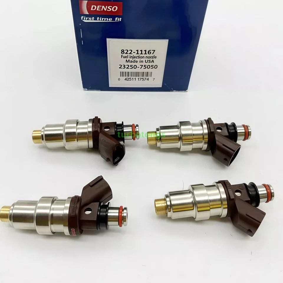 4Pcs Denso Fuel Injectors for 1995-2000 Toyota Tacoma 4Runner T100 - Изображение 1 из 4