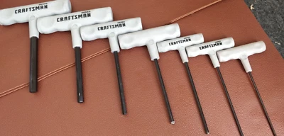SET  46298 Craftsman Metric T Handle Allen Wrenches Set of 7 Hex Key - Image 1 of 4
