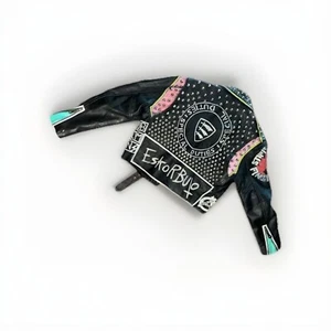 Giacca moto VINTAGE Y2K PUNK PELLE borchia ARTE DIPINTA subumani dipendenti - Foto 1 di 24