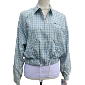 Liz Golf. By Liz Claiborne. Vintage plaid/check light weight jacket. Small NWT! - Picture 1 of 9