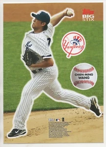 EDICIÓN DE PRUEBA - ¡RARO!  Pegatina Topps Big Stix 2008 - Chien-Ming Wang 5 X 7 - Imagen 1 de 1