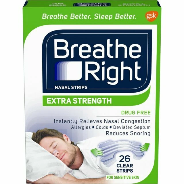 Breathe Right Extra Strength Nasal Strips - 26 Count