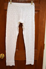 Johnny Was White 95% Cotton/5% Spandex Eyelet Scalloped Hem Casual Pants Size S