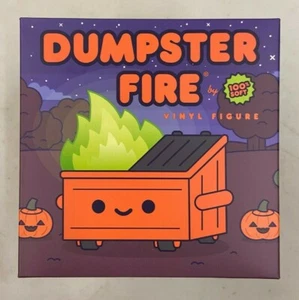 Lil Dumpster Fire Vinyl Figure Magical Pumpkin Trash Glow in the Dark Exclusive - Picture 1 of 11