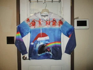 Nuevo sin etiquetas Para hombres Talla L Santa Tiburón, Traje de Baño Niñas y Arco Iris Sudadera con Cremallera Completa Rápido - Imagen 1 de 8