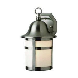 Trans Globe Pub 16' High Outdoor Wall Light in Nickel - 4581 BN - Picture 1 of 1
