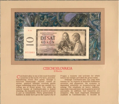 Most Treasured Banknotes Czechoslovakia 1960 10 korun P-88d unc S.54 972983 - Image 1 of 2