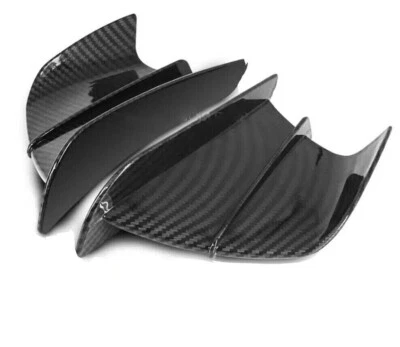 Aerodynamic Winglets Wings Side Fairing Spoiler Carbon Fiber For Honda CBR1000RR Foto 1 de 4