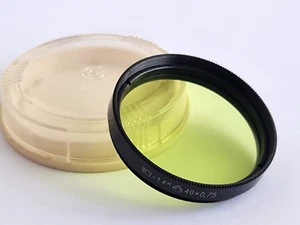Light filter 49 mm, Yellow-Green-1.4x, for Helios-44-2, Mir-1, Jupiter-9 etc. - Picture 1 of 4
