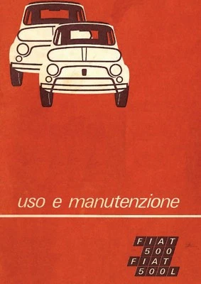 FIAT 500 F/L d'epoca Libretto di Uso e Manutenzione Istruzioni PDF - NO cartaceo - Immagine 1 di 2