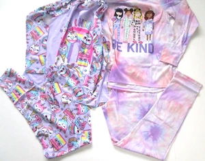 2 Sets Children’s Place girls XL -14 Pjs Be Kind, Be Unique Long Sleeve/Pant NWT - Picture 1 of 14