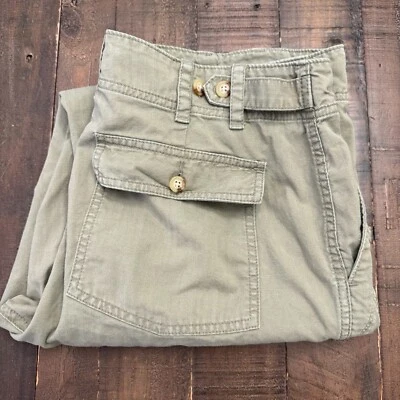 Брюки женские Lauren Ralph Lauren Chino 12 (34x30,5) зеленые хлопчатобумажные конические пружинные - Изображение 1 из 4