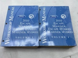 2010 Ford Escape Mercury Mariner Hybrid Service Repair Manual Set of 2 SKU7 - Picture 1 of 1