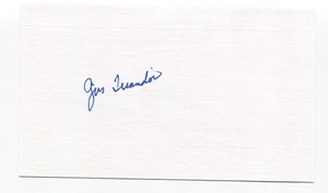 Gus Triandos Signed 3x5 Index Card Autograph Baseball MLB Baltimore Orioles - Picture 1 of 2