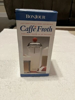 Brand New in Box BONJOUR CAFFE FROTH Instant MILK FROTHER STYLE #7001 - Image 1 of 4