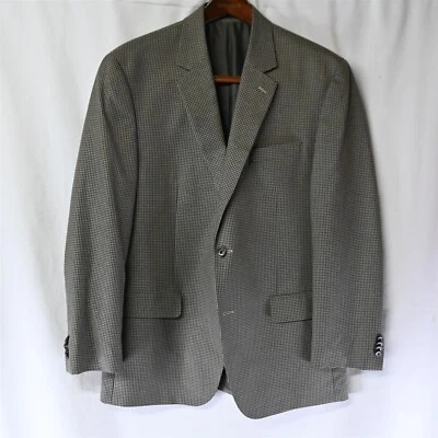 Blazer Traje Chaqueta Abrigo Deportivo Michael Kors 42R Marrón Cuadros 2 Btn Foto 1 de 4