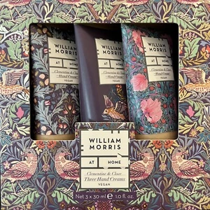 William Morris Clementine & Nelke Duft Trio Handcremes blau Gobelin Box 3 ~ 1oz - Bild 1 von 17