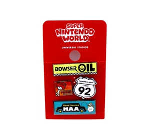 Universal Studios Super Nintendo World Bowser Oil Pin Mini Set - Bild 1 von 3