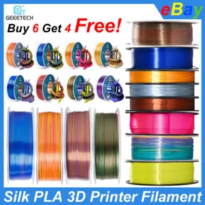 【Buy 6,Get 4 Free!(Add 10!)】Geeetech PLA 1kg 1.75mm Silk PLA 3D Printer Filament - Picture 1 of 45