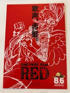 Movie Flyer One Piece Film Red B Anime Japanese Chirashi B5 - Picture 1 of 2