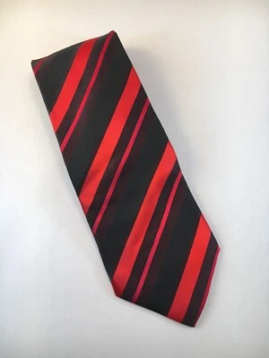 Arrow мужской роскошь шеи галстук полиэстер диагональ красный и черный полоски платье костюм - Изображение 1 из 4