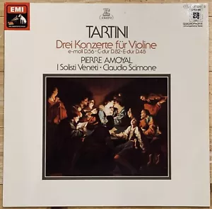 Tartini 3 Violin Concertos PIERRE AMOYAL Original EMI LP Quadraphonic SQ MINT - Picture 1 of 3