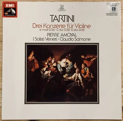 Tartini 3 Violin Concertos PIERRE AMOYAL Original EMI LP Quadraphonic SQ MINT - Image 1 of 3
