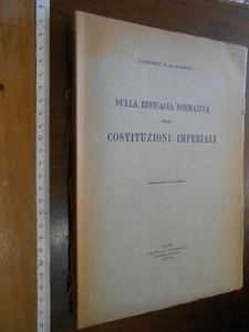 libro :Sulla efficacia normativa delle Costituzioni Imperiali Cressati 1942 - Picture 1 of 4