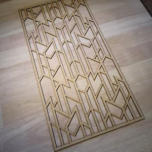 Art Deco Geometric Decorative Screen Radiator Cabinet Panel 2FTx4FT 3mm 6mm 0084 - Picture 1 of 14