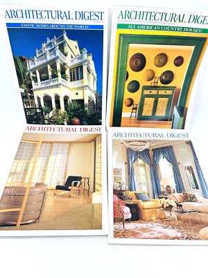 Vintage 1998 Architectural Digest Magazines Interior Design Ads Lot of 4 - Image 1 of 4