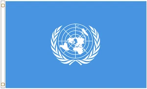 United Nations UN Polyester Flag - Choice of Sizes - Picture 1 of 3