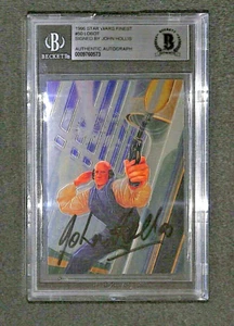 John Hollis "LOBOT" Star Wars TOPPS Finest Signed Rookie Card Auto BAS Beckett - Picture 1 of 3