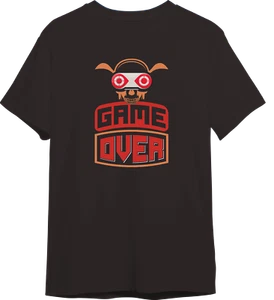 Game Over T Shirt Kurzarm Herren 100% Baumwolle Play - Bild 1 von 8