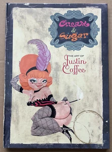 CREAM & SUGAR: THE ART OF JUSTIN COFFEE (2008) Brandstudio Press; Sealed HC  - Picture 1 of 3